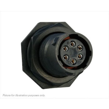 Souriau Sunbank by Eaton 丸型コネクタ， 6極， スタンダード， パネルマウント， UTS7106S SOURIAU