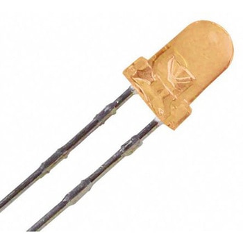 ローム LED， オレンジ， スルーホール実装， 3 mm 砲弾型 (T-1)， SLR-343DC3F ROHM