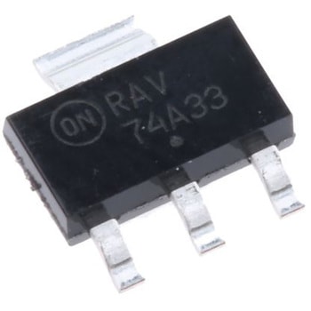 onsemi 電圧レギュレータ リニア電圧 3.3 V， 3+Tab-Pin， NCV4274AST33T3G onsemi