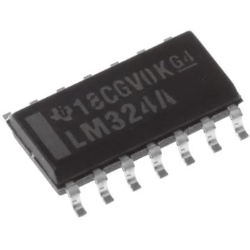 Texas Instruments オペアンプ， 表面実装， 4回路， ±2電源， 単一電源， LM324AD Texas Instruments