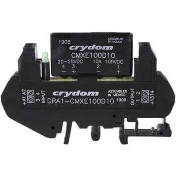 Sensata / Crydom ソリッドステートリレー 最大負荷電圧:100 V dc 最大負荷電流:8 A DIN Rail， DRA1-CMXE100D10 Sensata / Crydom