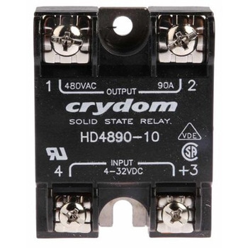 Sensata Crydom ソリッドステートリレー 最大負荷電流:90 A 最大負荷電圧:530 V パネルマウント， HD4890-10 Sensata / Crydom