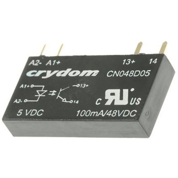 Sensata Crydom ソリッドステートリレー 最大負荷電流:0.1 A 最大負荷電圧:48 V dc 基板実装， CN048D05 Sensata / Crydom