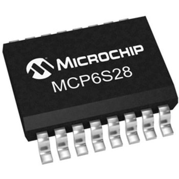 マイクロチップ，  プログラマブルゲインアンプ， 3 V、5 V， レール ツー レール出力， 16-Pin SOIC MICROCHIP