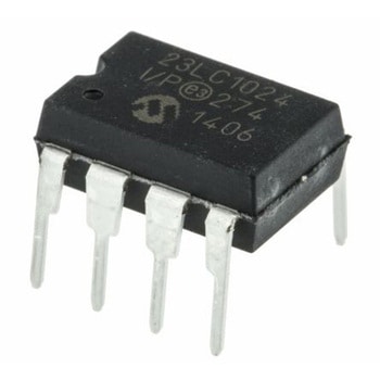 マイクロチップ， SRAM 1Mbit， 128 k x 8ビット， 8-Pin 23LC1024-I/P AEC-Q100 MICROCHIP