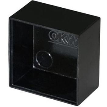 プラスチックボックス OKW PF 25 x 25 x 14.8mm Black OKW