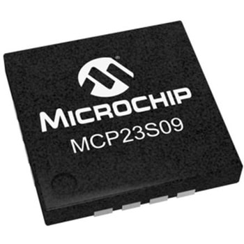 マイクロチップ， I/Oエキスパンダ 8， シリアル-SPI QFN MCP23S09-E/MG MICROCHIP