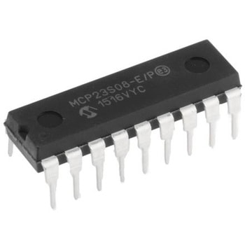 マイクロチップ， I/Oエキスパンダ 8， SPI PDIP MCP23S08-E/P MICROCHIP