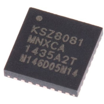 マイクロチップ，  イーサネットトランシーバ IEEE 802.3， 3.3 V， 32-Pin QFN MICROCHIP