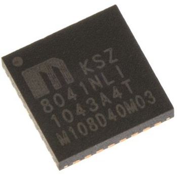 マイクロチップ，  イーサネットトランシーバ IEEE802.3、IEEE802.3u， 3.3 V， 32-Pin QFN MICROCHIP
