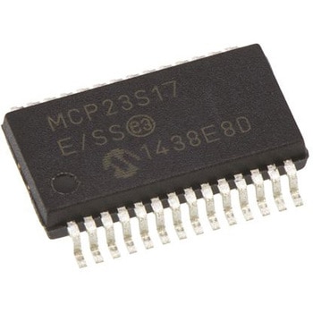 マイクロチップ， I/Oエキスパンダ 16， シリアル-SPI SSOP MCP23S17-E/SS MICROCHIP