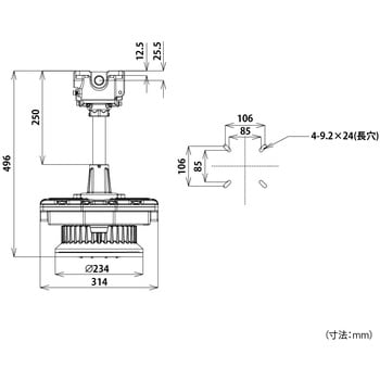 防爆形LED照明器具 高天井形 HotaluX(ホタルクス)