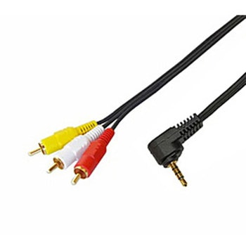 3m ポータブルDVD・ビデオカメラ用4極ミニプラグビデオケーブル フジパーツ