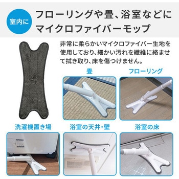 絞れる2WAYモップ フローマジック Xモップ BWS