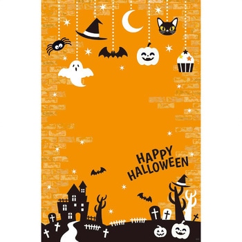 バックグラウンドシート ハロウィンレンガ 145×220cm ストア・エキスプレス