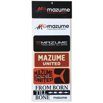mazume ロゴステッカーⅡ(5種セット) オレンジブルー