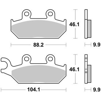 セリエオロ ブレーキパッド SD 07GR98SD brembo