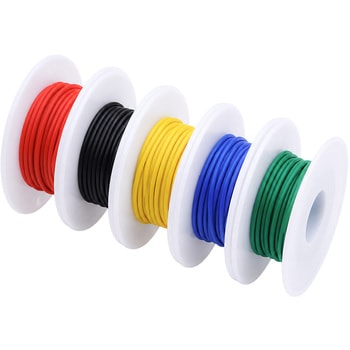 18AWG シリコンケーブル5色セット マリンテック