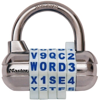 5桁ワード可変式南京錠 MASTER LOCK