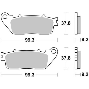 セリエオロ ブレーキパッド CC 07HO13CC brembo