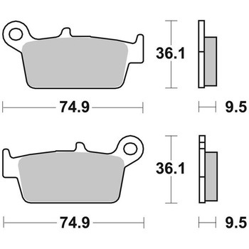 セリエオロ ブレーキパッド SD 07HO26SD brembo