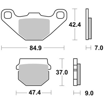 セリエオロ ブレーキパッド SD 07KA07SD brembo