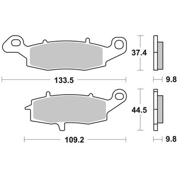 セリエオロ ブレーキパッド SP 07SU16SP brembo