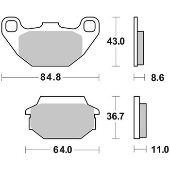 セリエオロ ブレーキパッド XS 07022XS brembo
