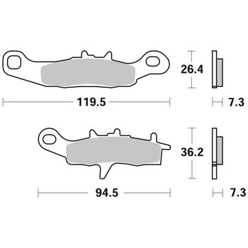 セリエオロ ブレーキパッド SX 07KA22SX brembo