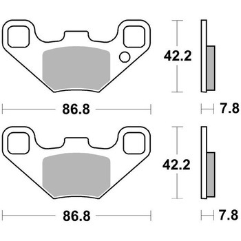 セリエオロ ブレーキパッド SX 07PO12SX brembo
