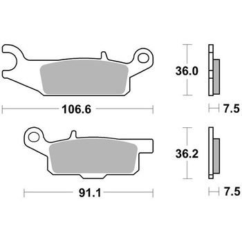 セリエオロ ブレーキパッド SX 07YA48SX brembo