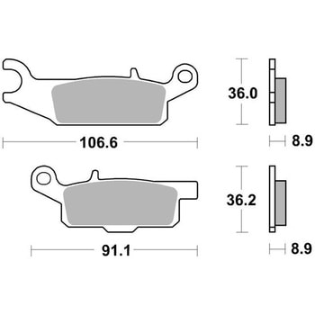 セリエオロ ブレーキパッド SX 07YA50SX brembo