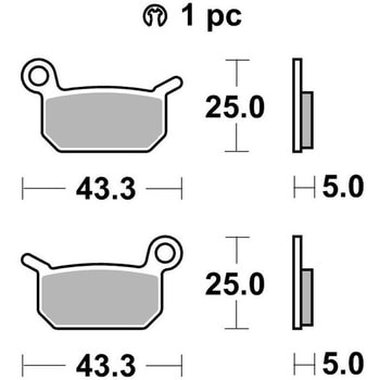 セリエオロ ブレーキパッド SD 07GR70SD brembo