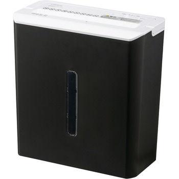 電動クロスカットシュレッダー A4最大6枚 10L ハンドル付き オーム電機