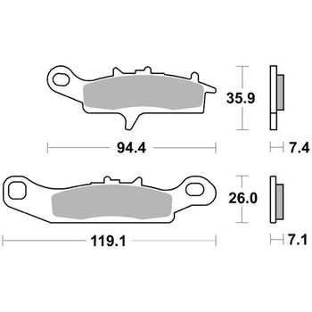 セリエオロ ブレーキパッド SD 07KA24SD brembo