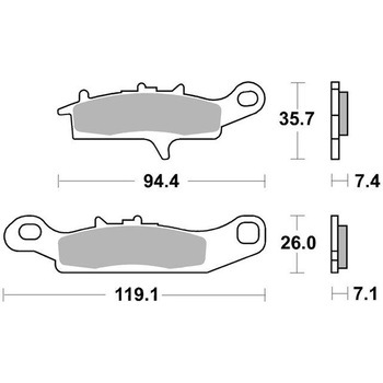 セリエオロ ブレーキパッド SD 07KA25SD brembo
