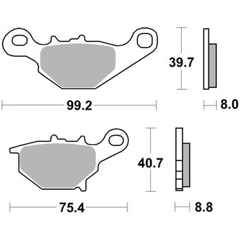 セリエオロ ブレーキパッド SD 07SU31SD brembo