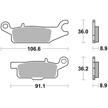 セリエオロ ブレーキパッド SD 07YA51SD brembo