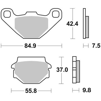 セリエオロ ブレーキパッド TT 07KS04TT brembo