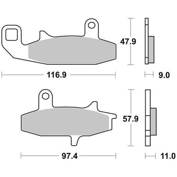 セリエオロ ブレーキパッド TT 07SU15TT brembo