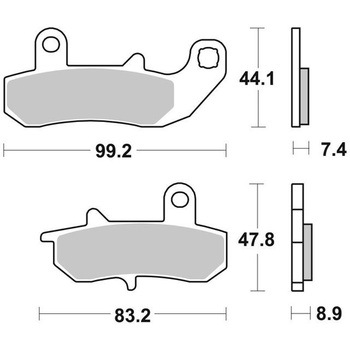 セリエオロ ブレーキパッド TT 07SU17TT brembo