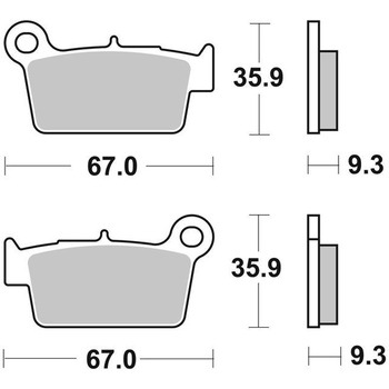 セリエオロ ブレーキパッド TT 07YA41TT brembo