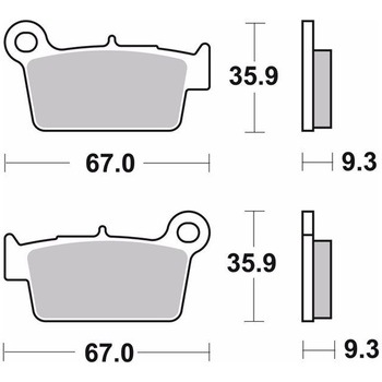 セリエオロ ブレーキパッド SD 07YA41SD brembo