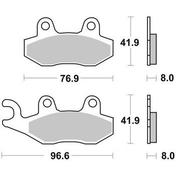 セリエオロ ブレーキパッド TT 07SU12TT brembo