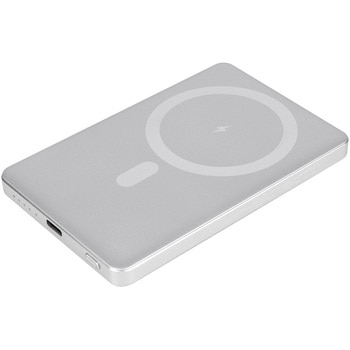 ワイヤレスモバイルバッテリー 5000mAh 薄型 シルバー OWLTECH(オウルテック)
