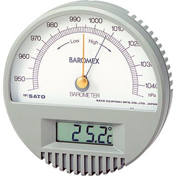 7612 00 バロメックス気圧計 温度計付 1個 佐藤計量器製作所 通販サイトmonotaro