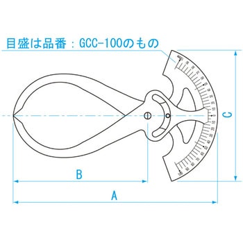 目盛付き内外兼用キャリパー 新潟精機(SK) 建築用コンパス 【通販