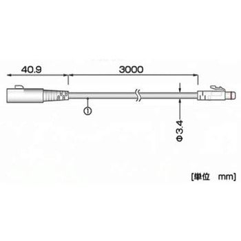 センサ延長ケーブル3mmRTH-3210 TGK(東京硝子器械)