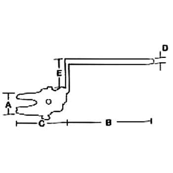 350-54-68-22 Fine ウォーターバス用クランプ 1個 東京硝子器械(TGK