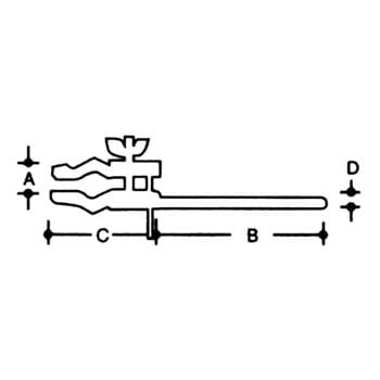 Fine 片締挟み 1個 東京硝子器械(TGK) 【通販モノタロウ】